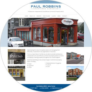 Website created for Paul Robbins Chartered Surveyor